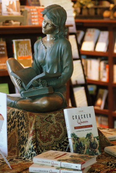 Cracker Queen Display at the FoxTale Book Shoppe