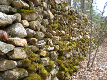 Hambidge Center rock wall