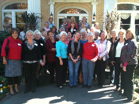 Lauretta and friends at the Blue Willow Inn in Social Circle GA